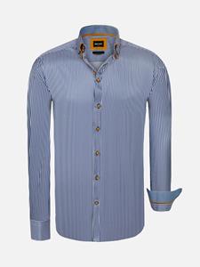 WAM Denim Overhemd Lange Mouw 59019 Kevin R.Blue-