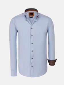 WAM Denim Waylon Regular Fit Light Blue Overhemd-