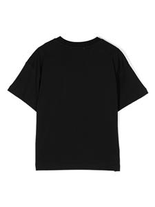 MSGM Kids slogan-print cotton T-shirt - Zwart