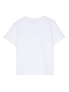 Pinko Kids T-shirt verfraaid met kristallen - Wit