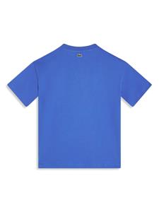 Lacoste crocodile logo-print cotton T-shirt - Blauw