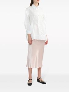 Simone Rocha silk-satin midi skirt - Roze
