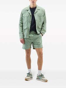 Woolrich Shorts met trekkoord en print - Groen