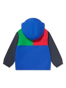 Ralph Lauren Kids colour-block hooded jacket - Blauw