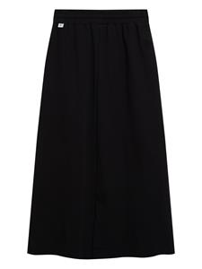 SPORT b. by agnès b. logo-embellished cotton midi skirt - Zwart