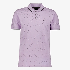 Unsigned heren polo met print lila