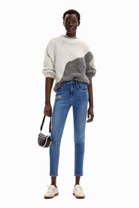 Desigual Slim fit jeans borduursels - BLUE