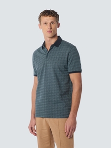NO EXCESS T-Shirt Polo 2 Coloured Jacquard
