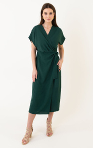 The Musthaves Wrap Dress Monaco Smaragd