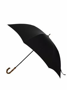 Mackintosh Paraplu met bamboe handgreep - Zwart