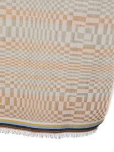 Paul Smith Optical cotton-blend scarf - Grijs