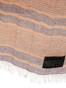 Paul Smith striped linen scarf - Oranje