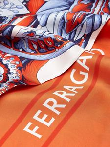 Ferragamo Zijden sjaal - Oranje