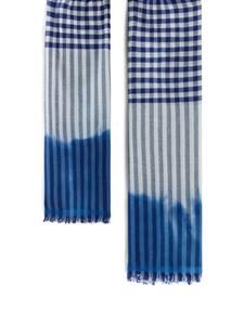 Woolrich Sjaal met tie-dye print - Blauw