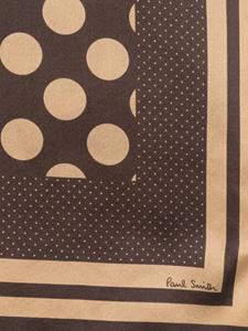 Paul Smith Sjaal met grafische print - Bruin
