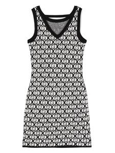 LIU JO Mini-jurk met logo jacquard - Zwart