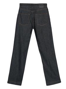 BOSS Slim-fit jeans met logopatch - Blauw