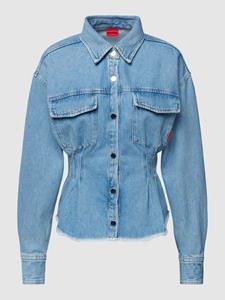 HUGO Jeansbluse Damen Jeansbluse ESTELLY