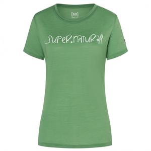 Super.Natural  Women's Signature Tee - Merinoshirt, groen