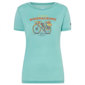 Super.Natural  Women's Bikepacking Tee - Merinoshirt, turkoois