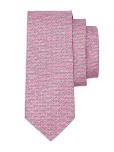 Ferragamo Zijden stropdas met print - Roze