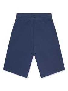 Emporio Armani Kids logo-tape shorts - Blauw