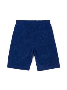 Stone Island Junior Compass-appliqué shell shorts - Blauw