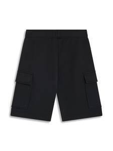 Lacoste crocodile-embroidered fleece shorts - Zwart