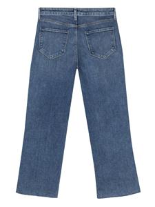 L'Agence Cropped jeans met wijde pijpen - Blauw