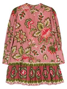 FARM Rio Mini-jurk met textuur - Roze