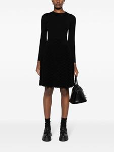 Emporio Armani Flared mini-jurk - Zwart