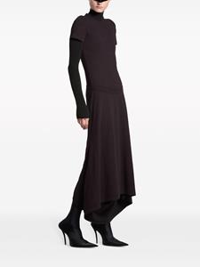 Balenciaga Blousejurk met opgestikte zak - Zwart