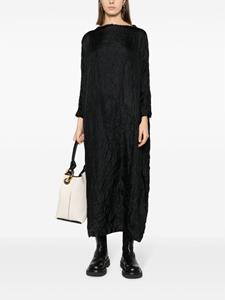 Daniela Gregis Midi-jurk met gekreukt effect - Zwart