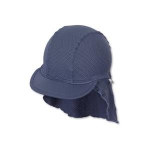 Sterntaler Peaked cap met nekbescherming structuur blauw