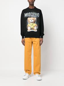 Moschino Sweater met teddybeerprint - Zwart