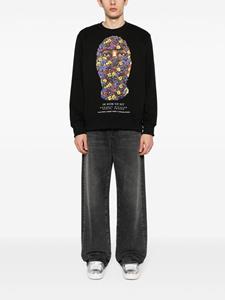 Ih Nom Uh Nit Sweater met bloemenprint - Zwart