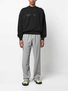 Off-White Sweater met logoprint - Zwart