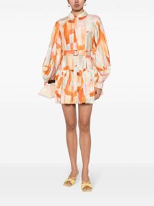 Acler Mcleod mini-jurk met print - Oranje