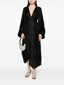 Acler Barlow geplooide mini-jurk - Zwart