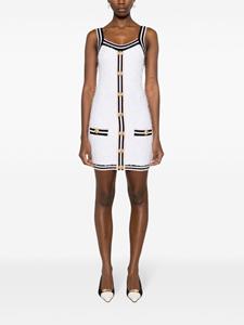 Balmain Mini-jurk met monogram - Wit