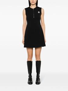 Moncler Mini-jurk met logopatch - Zwart