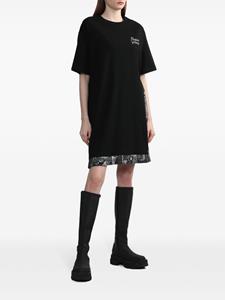 Musium Div. Mini-jurk met geborduurd logo - Zwart
