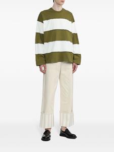 Sunnei striped cotton sweatshirt - Groen