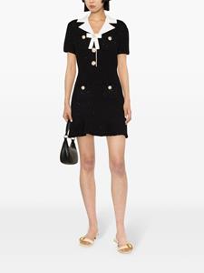 Self-Portrait Mini-jurk met strikdetail - Zwart