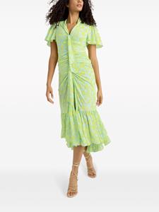 Cinq A Sept Peet midi-jurk met bloemenprint - Groen