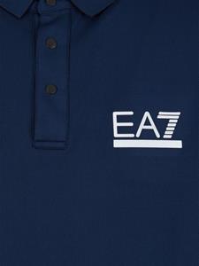 Ea7 Emporio Armani Poloshirt met logoprint - Blauw