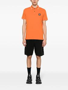 Stone Island Poloshirt met patroon - Oranje