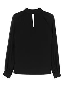 Elie Saab Zijden blouse - Zwart