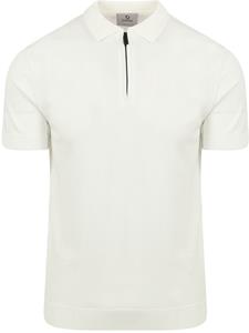 Suitable Cool Dry Knit Poloshirt Off White