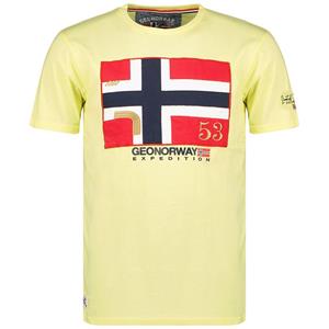 GEOGRAPHICAL NORWAY T-shirt met korte mouwen en ronde hals J-newflag